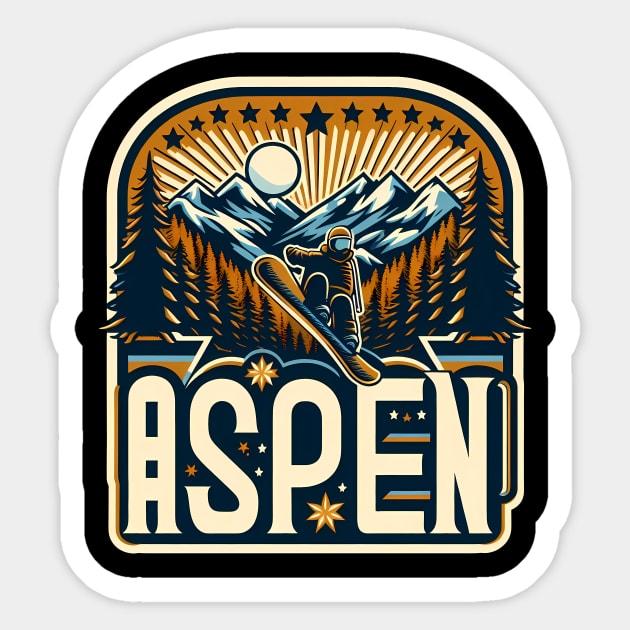 Aspen Sticker by newozzorder